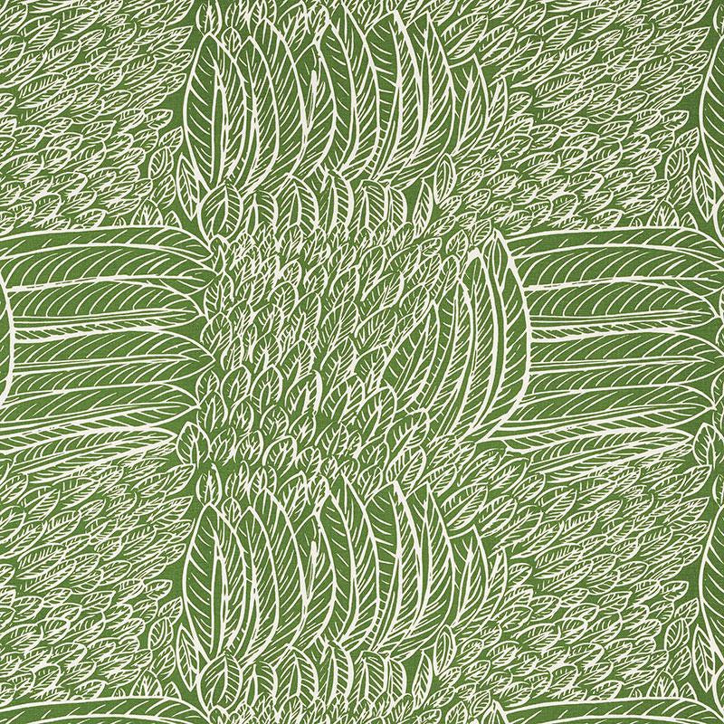 Featherfest Leaf 176232 by Schumacher Fabric Good Vibrations 26.75" - Fabric Carolina -