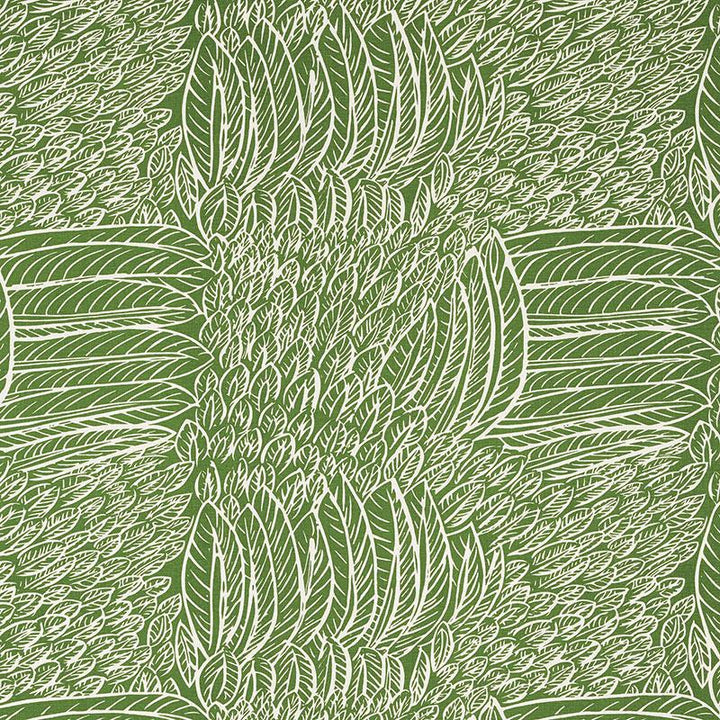 Featherfest Leaf 176232 by Schumacher Fabric Good Vibrations 26.75" - Fabric Carolina -