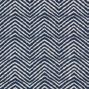Moka Indigo 176331 by Schumacher Fabric