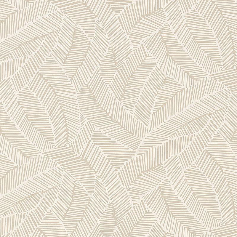 Abstract Leaf Linen 5007530 by Schumacher Wallpaper Drawn From Nature 27.0" - Fabric Carolina -