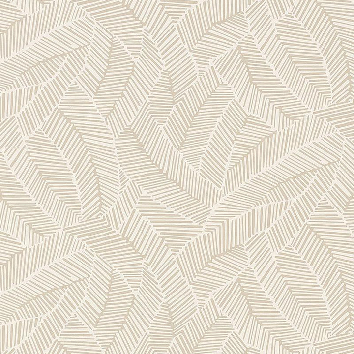 Abstract Leaf Linen 5007530 by Schumacher Wallpaper Drawn From Nature 27.0" - Fabric Carolina -