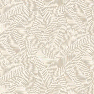 Abstract Leaf Linen 5007530 by Schumacher Wallpaper