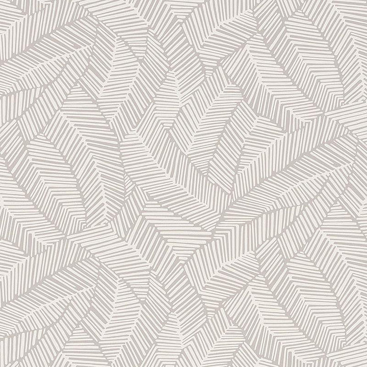 Abstract Leaf Dove 5007531 by Schumacher Designer Wallpaper Drawn From Nature 27.0" - Swanky Fabrics -