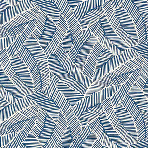Abstract Leaf Navy 5007533 by Schumacher Wallpaper
