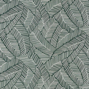 Abstract Leaf Metallic Slate 5007534 by Schumacher Wallpaper