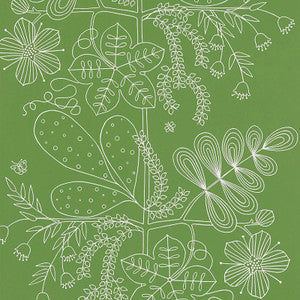 Blommen Leaf 5007492 by Schumacher Wallpaper