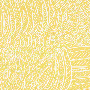 Featherfest Citron 5007562 by Schumacher Wallpaper