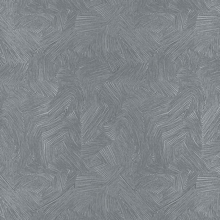 Labyrinth Metallic Mercury 5007770 by Schumacher Designer Wallpaper Drawn From Nature 13.5" - Swanky Fabrics -