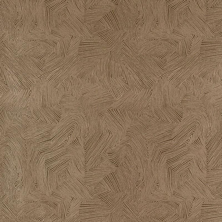 Labyrinth Metallic Espresso 5007771 by Schumacher Designer Wallpaper Drawn From Nature 13.5" - Swanky Fabrics -