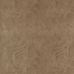 Labyrinth Metallic Espresso 5007771 by Schumacher Wallpaper