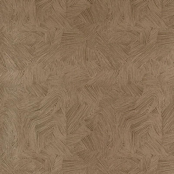 Labyrinth Metallic Espresso 5007771 by Schumacher Wallpaper Drawn From Nature 13.5" - Fabric Carolina -