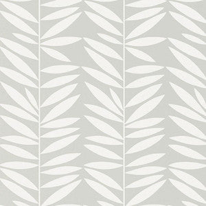 Leaf Stripe Mist 5007510 by Schumacher Wallpaper