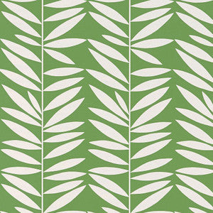 Leaf Stripe Leaf 5007511 by Schumacher Wallpaper