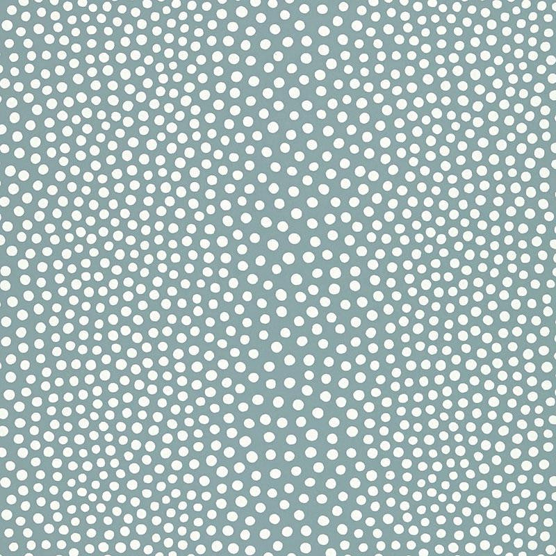 Raindots Slate Blue 5007502 by Schumacher Designer Wallpaper Drawn From Nature 9.0" - Swanky Fabrics -