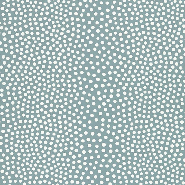 Raindots Slate Blue 5007502 by Schumacher Wallpaper Drawn From Nature 9.0" - Fabric Carolina -