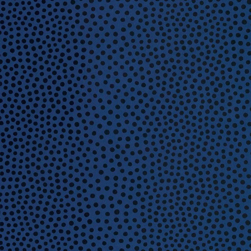 Raindots Marine Noir 5007504 by Schumacher Designer Wallpaper Drawn From Nature 9.0" - Swanky Fabrics -