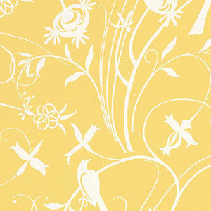 Sky Meadow Yellow 5007622 by Schumacher Wallpaper