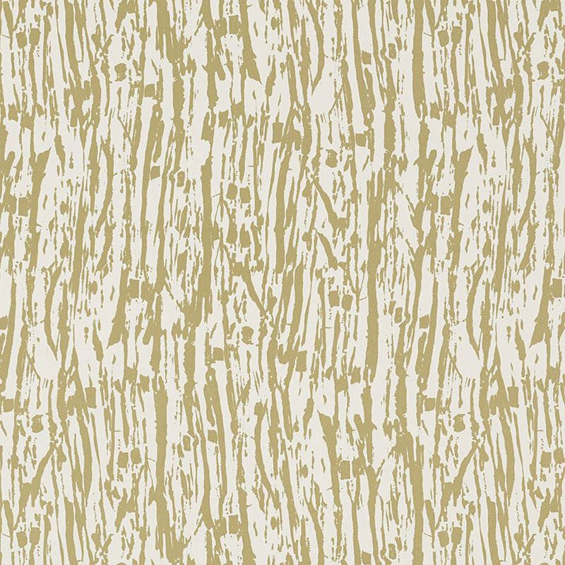 Tree Texture Pale Gold 5007471 by Schumacher Wallpaper Drawn From Nature - Fabric Carolina -