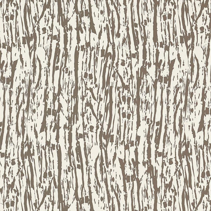 Tree Texture Mocha 5007472 by Schumacher Wallpaper Drawn From Nature - Fabric Carolina -