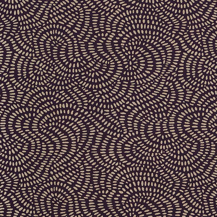 Whirlpool Black Plum 5007484 by Schumacher Wallpaper The Smart Set 9.0" - Fabric Carolina -