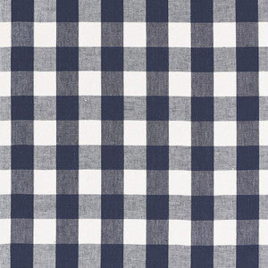 Key West Check Navy 68015 by Schumacher Fabric