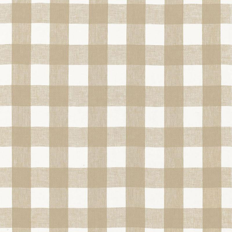 Key West Check Sahara 68017 by Schumacher Fabric Calypso 4.12" - Fabric Carolina -