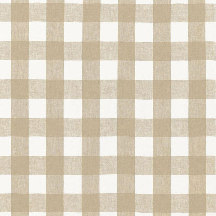 Key West Check Sahara 68017 by Schumacher Fabric Calypso 4.12" - Fabric Carolina -