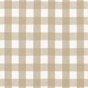 Key West Check Sahara 68017 by Schumacher Fabric