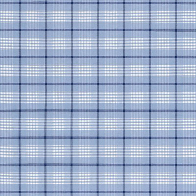 St. Lucia Plaid Cornflower 68021 by Schumacher Fabric Calypso 3.38" - Fabric Carolina -
