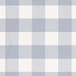 Antigua Plaid Cornflower 68034 by Schumacher Fabric