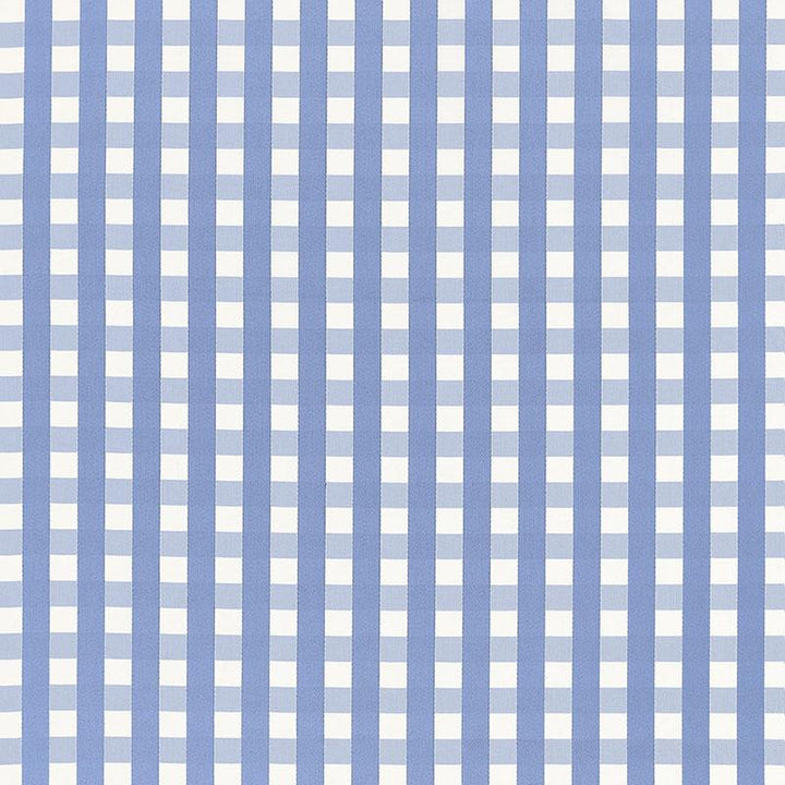 Bermuda Check Cornflower 68064 by Schumacher Fabric Calypso 1.75" - Fabric Carolina -