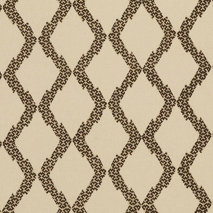 Topi Appliqu Natural 69990 by Schumacher Fabric Tribal Chic 6.5" - Fabric Carolina -