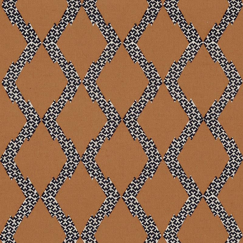 Topi Appliqu Sienna 69991 by Schumacher Fabric Tribal Chic 6.5" - Fabric Carolina -