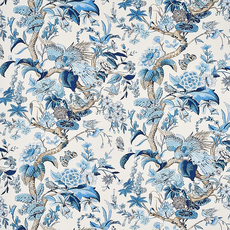 Cranley Garden Blue 1314003 by Schumacher Designer Fabric Signature Schumacher 27.0" - Swanky Fabrics -