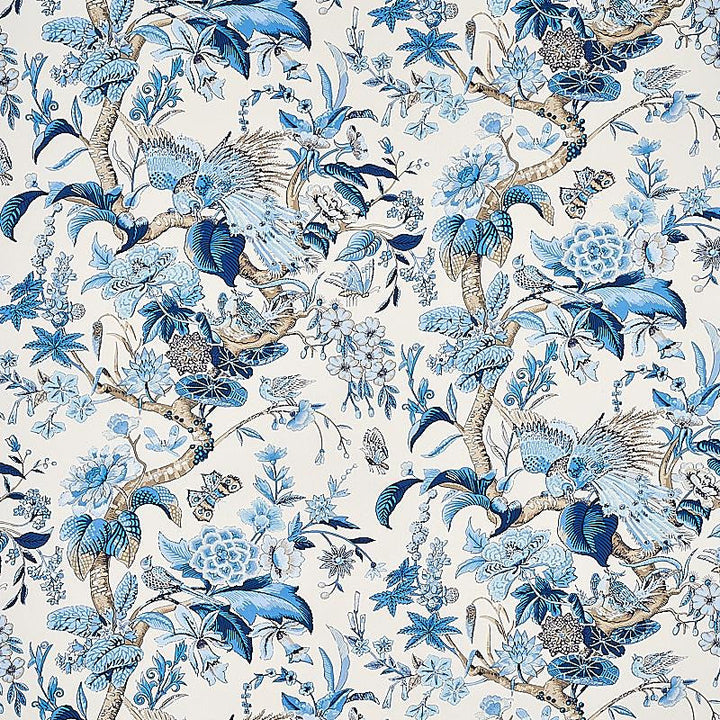Cranley Garden Blue 1314003 by Schumacher Designer Fabric Signature Schumacher 27.0" - Swanky Fabrics -