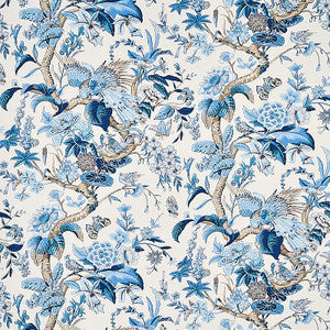 Cranley Garden Blue 1314003 by Schumacher Fabric