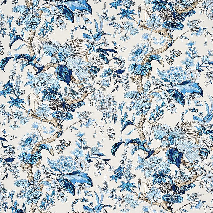 Cranley Garden Blue 1314003 by Schumacher Fabric Signature Schumacher 27.0" - Fabric Carolina -