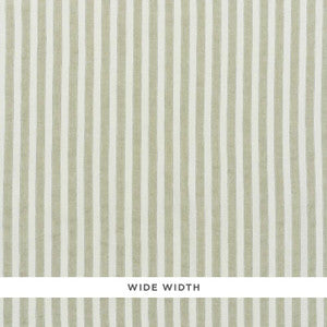 Regatta Linen Stripe Sheer Sage 70034 by Schumacher Fabric