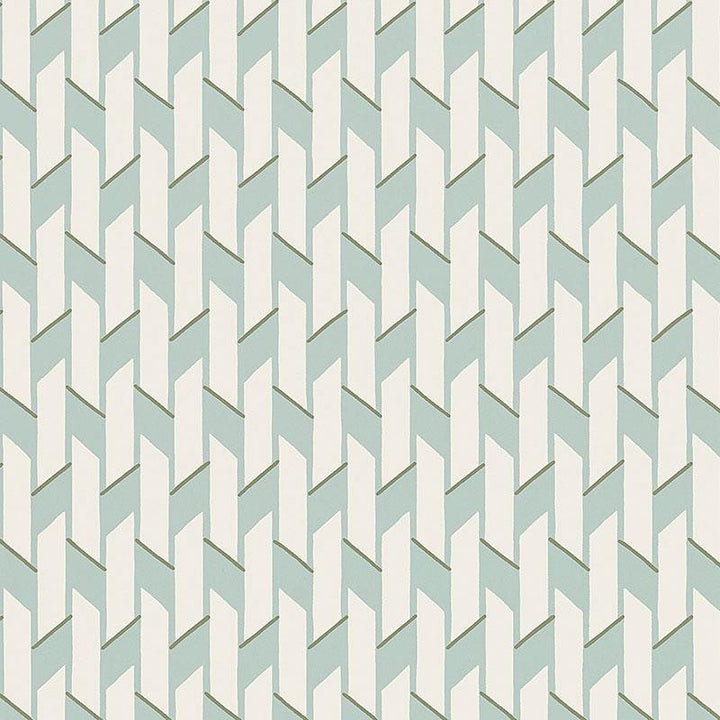 Empire Blue Charm 5008151 by Schumacher Designer Wallpaper Aunaturel 5.5" - Swanky Fabrics -