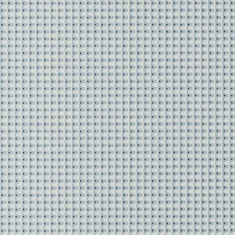 Milo Spruce Blue 5008094 by Schumacher Designer Wallpaper Aunaturel 5.38" - Swanky Fabrics -