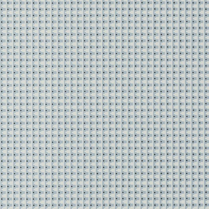 Milo Spruce Blue 5008094 by Schumacher Designer Wallpaper Aunaturel 5.38" - Swanky Fabrics -