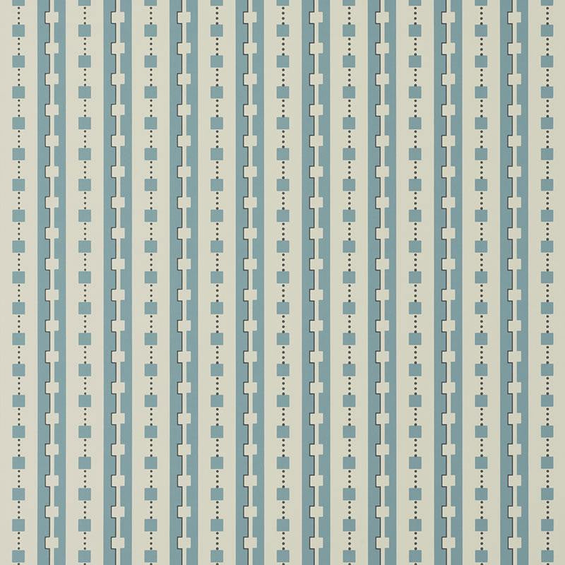Plaza Blues Blue 5008122 by Schumacher Designer Wallpaper Aunaturel 3.0" - Swanky Fabrics -