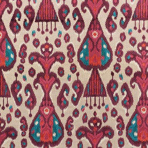 Tabriz Ikat Velvet Aubergine 73931 by Schumacher Fabric