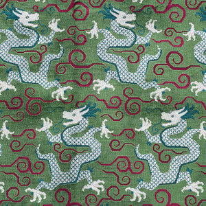 Bixi Velvet Emerald 73971 by Schumacher Fabric