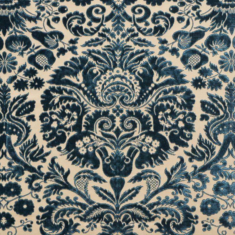 Morimont Velvet Lake 74070 by Schumacher Designer Fabric Cut & Patterned Velvets 27.0" - Swanky Fabrics -