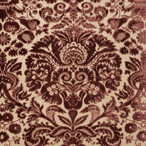 Morimont Velvet Rosewood 74072 by Schumacher Fabric