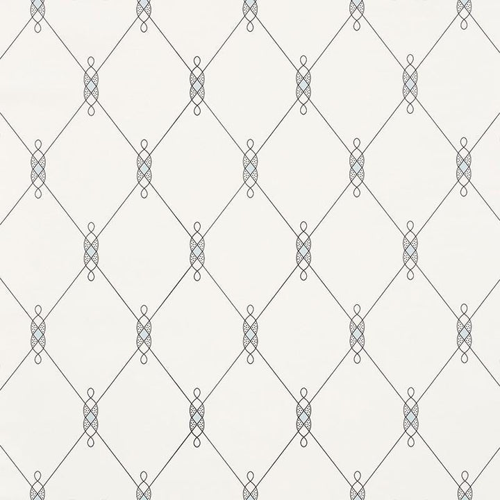 Diso Blue 5009230 by Schumacher Wallpaper Aunaturel 5.5" - Fabric Carolina -