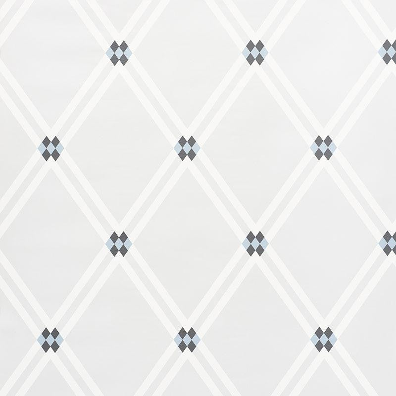 Asolo Blue 5009240 by Schumacher Wallpaper Aunaturel 9.0" - Fabric Carolina -