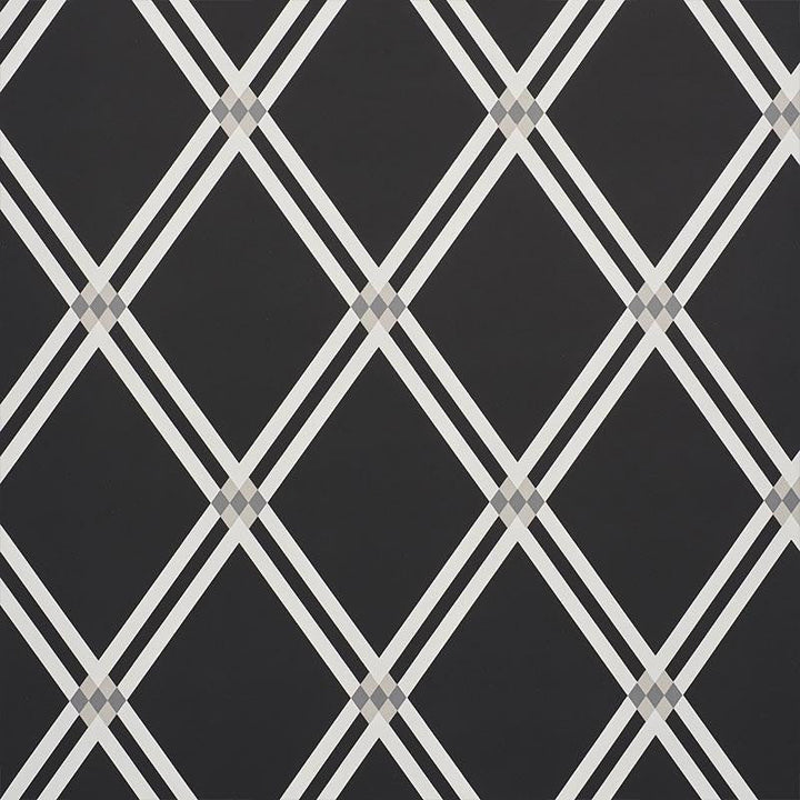 Asolo Charcoal 5009241 by Schumacher Designer Wallpaper Aunaturel 9.0" - Swanky Fabrics -