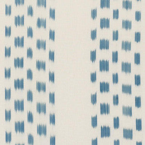 Izmir Ikat Stripe Sky 69472 by Schumacher Fabric